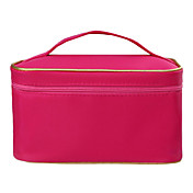 Rose Tragbare Kosmetik Make-up Pouch Hand Tasche Tasche mit Kosmetikspiegel