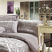 Donna Jacquard Full / Queen 4-Piece Duvet Cover Set