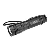 E10 Fokus Einstellbare Zoom 5-Mode Cree XM-L T6 LED-Taschenlampe (10W, 1000LM 1x18650, 1x26650)