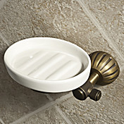 Simple Round Style Antique Brass Soap Dish Holders