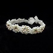 Elegant Satin/Lace With Pearl/Rhinestone Women's Headbands