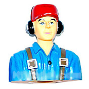 O Chefe Piloto Pública Retrato L85 × W44 × H100mm 1/6 (azul)