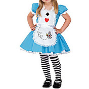 Cute Little Girl Blue and Whtie Cotton Kids Costume(3 Pieces)