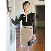 Women's Pencil Skirt with Belt