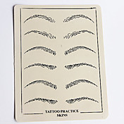 Tattoo Practice Skin with Eye and Mouth Outlines