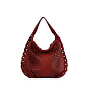 BINGO cross&catch Weave Pattern Beads Tote(Red)