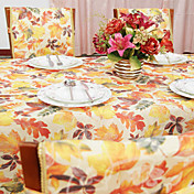Country Multi-color Polyester Cotton Blend Print Floral Table Cloths