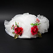 Fashion Satin / Spitze mit Blume / Cow Vetch Hochzeit / Feiern / Flitterwochen Hat