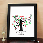 peinture personnalisée empreintes digitales - conception d'arbre (comprend 6 couleurs d'encre et de trame)