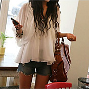 Women's Chiffon Ruffled Blouse Shirt