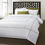3PCS 300TC Elsfleth satin de coton Tuyauterie Double / Queen / King Set housse de couette