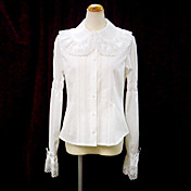 Classic White Long Sleeve Cotton Classic Lolita Blouse