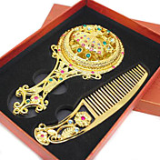 Fashion Archaize Style Golden Mirror Set Random Send
