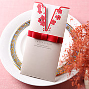 Beautiful Flower Pattern Wedding Invitation (Set of 50)