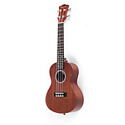 toukaki - (uk23cs-k) sapele concert ukelele met gig bag / riem