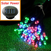 Op zonne-energie 12M 100-LED kleurrijk licht knippert String Lamp