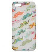 PVC Colorful Moustache Hard Case for iPhone 5