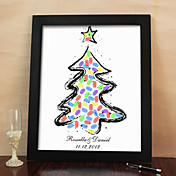 peinture personnalisée empreintes digitales - arbre de Noël (comprend 6 couleurs d'encre et de trame)