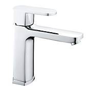 Centerset stile contemporaneo finitura cromata in ottone lavandino del bagno Rubinetteria