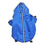 Adjustable Rain Coat with Reflect Light for Dogs (XS-L,Assorted Color)