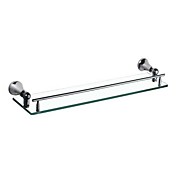 Stile moderno finitura cromata in ottone Retangle Forma ripiano in vetro