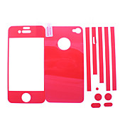 Frente Colorido y Film Volver Protector de pantalla para iPhone 4 y (colores surtidos) 4S