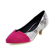 Leatherette Low Heel Pumps With Split Joint Party/Evening Shoes (More Colors)