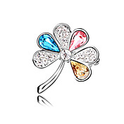 Fashionable Alloy With Crystal Women's Brooch(More Colors)