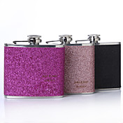 Personalized 5-oz Flask With Leatherette Cover (More Colors)