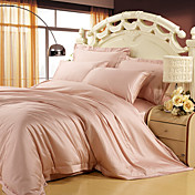 4pcs Dorothy hellrosa festen Tencel Bettbezug Set