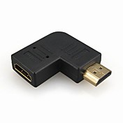 Placcato in oro a 90 ° M / F Adattatore HDMI