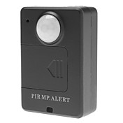 Trådløs PIR sensor Motion Detector GSM Alarm System Alert Monitor (Sort)
