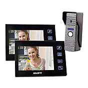 7"Color Video Door Phone,with SD card Picture Record,taking photo (1 Camera To 2 Monitor)