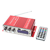 2 canales de 80W Hi-Fi Amplificador Stereo Reproductor de MP3 para Autos Motos (FM / SD / USB)