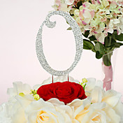Shining Rhinestone Nummer Wedding Cake Topper