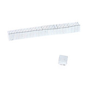 100pcs 5x5x1mm Magnetic Magic Cube (Silver)