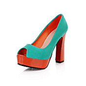 Suede Chunky Heel Pumps Party / Evening Shoes (More Colors)