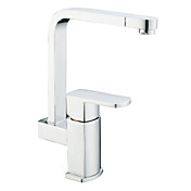 Centerset Contemporary Style Chrome Finish Brass Kitchen Faucet