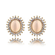 Unik Oval 18K gullbelagt Imitation Opal Øreringer (Flere farger)