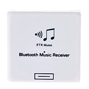Receptor de música inalámbrico para iPhone Muelle de sonido o equipo estéreo (Blanco)
