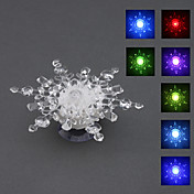 fiocco di neve a forma di luce colorata a led per la decorazione di natale