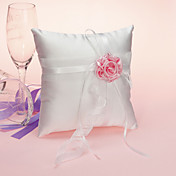 Elegant Wedding Ring Pillow With Stin Flower (More Colors)