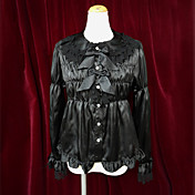 Shiny Long Sleeve Satin Sweet Lolita Blouse