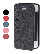 Wallet Style Genuine Leather Protective Case with Stand for iPhone 4/4S (Assorted Colors)