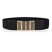 Pouco metal mulheres Praças cinto elástico