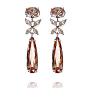 Elegant geplatineerd Cubic Zirconia oorbellen (meer kleuren)
