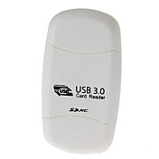 Speed ​​USB 3.0 lecteur de carte 1 slots élevés (peut lire les cartes SD / mmc.t-flash)