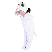 Costume White Cat Kigurumi per bambini