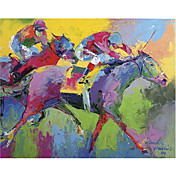 Printed Art Animal Horses Furlong by Richard Wallich