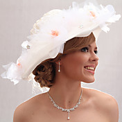 Bella Organza / raso con strass / perle imitazione nozze sposa Cappello